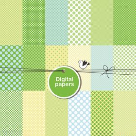 多彩数码格子图案背景