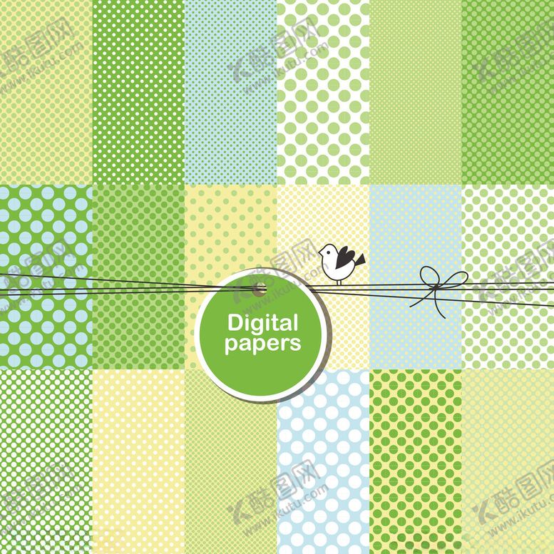 编号：51207911021829383857【酷图网】源文件下载-多彩数码格子图案背景