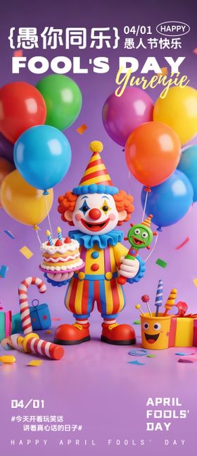 愚人节海报