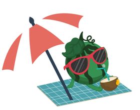 创意西瓜卡通形象