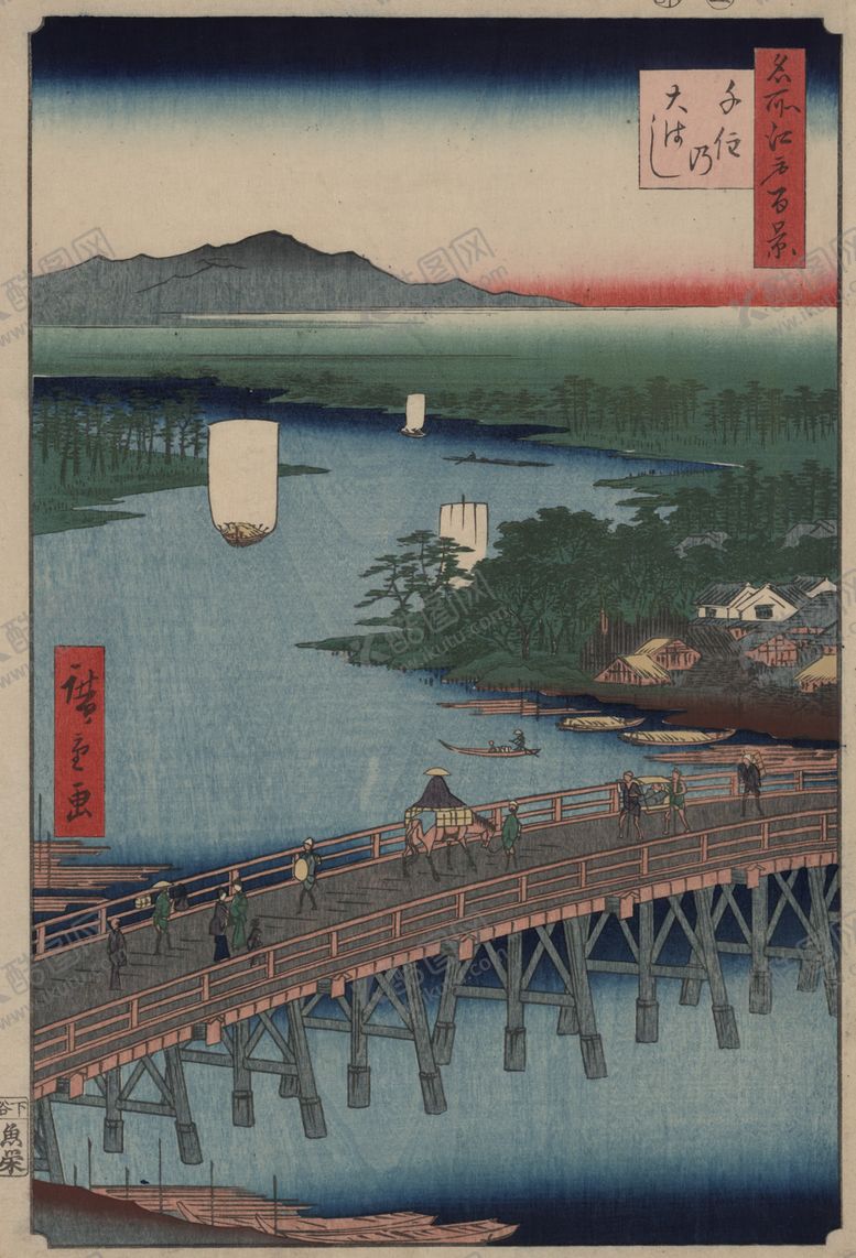 编号：36747505111929194326【酷图网】源文件下载-日本风景浮世绘