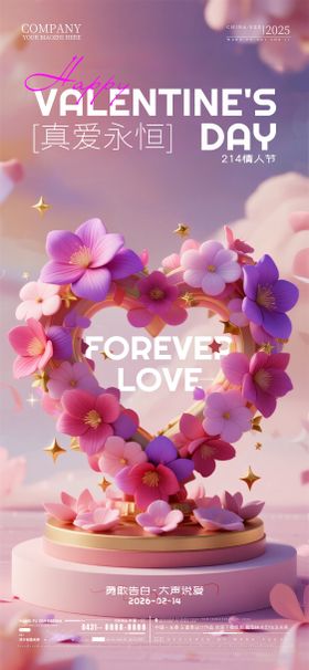 酒吧夜店ktv情人节海报