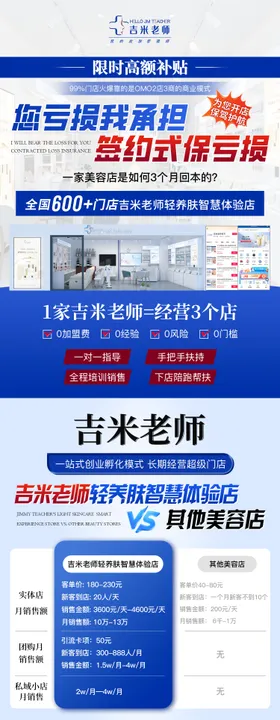 医美招商落地页长图