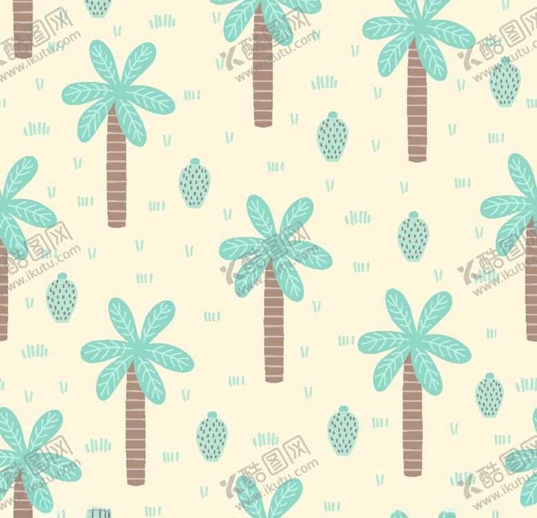 编号：31354610310444005568【酷图网】源文件下载-卡通椰树