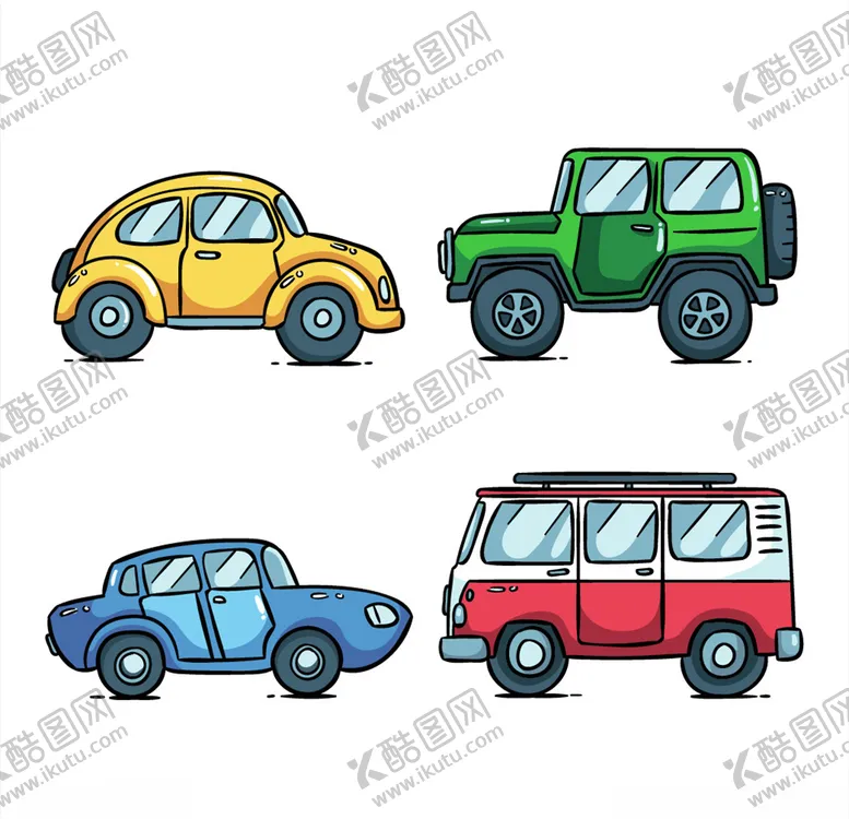 编号：21343009111132509908【酷图网】源文件下载-卡通汽车