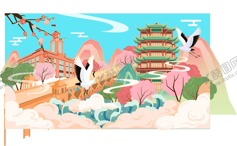 编号：28773401231544105117【酷图网】源文件下载-武汉地标