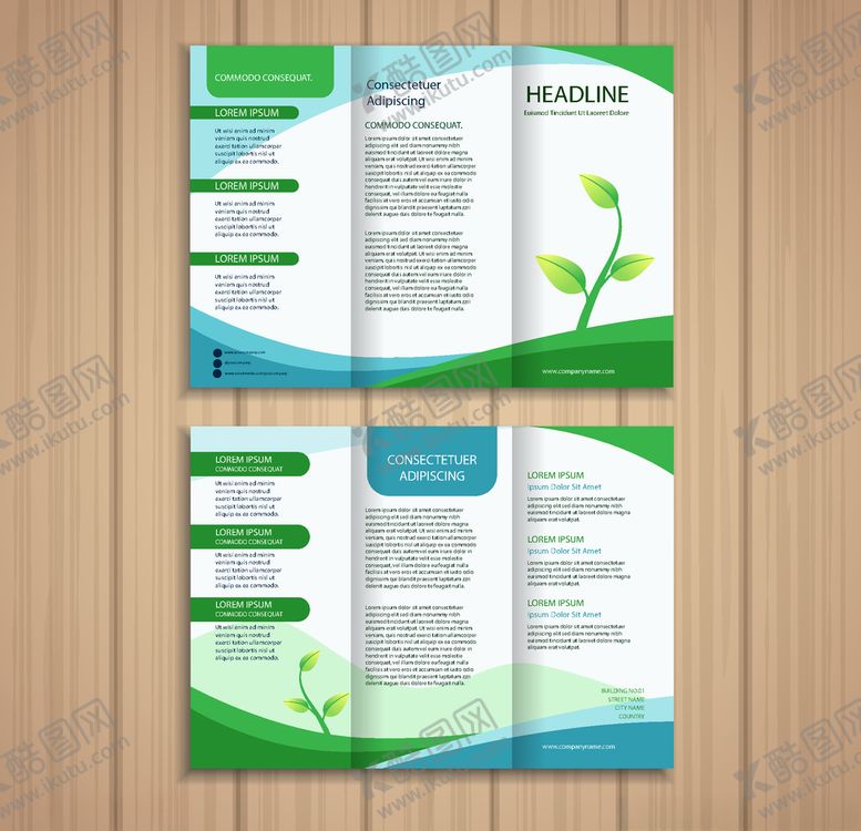 编号：42201609231644115086【酷图网】源文件下载-三折页模板