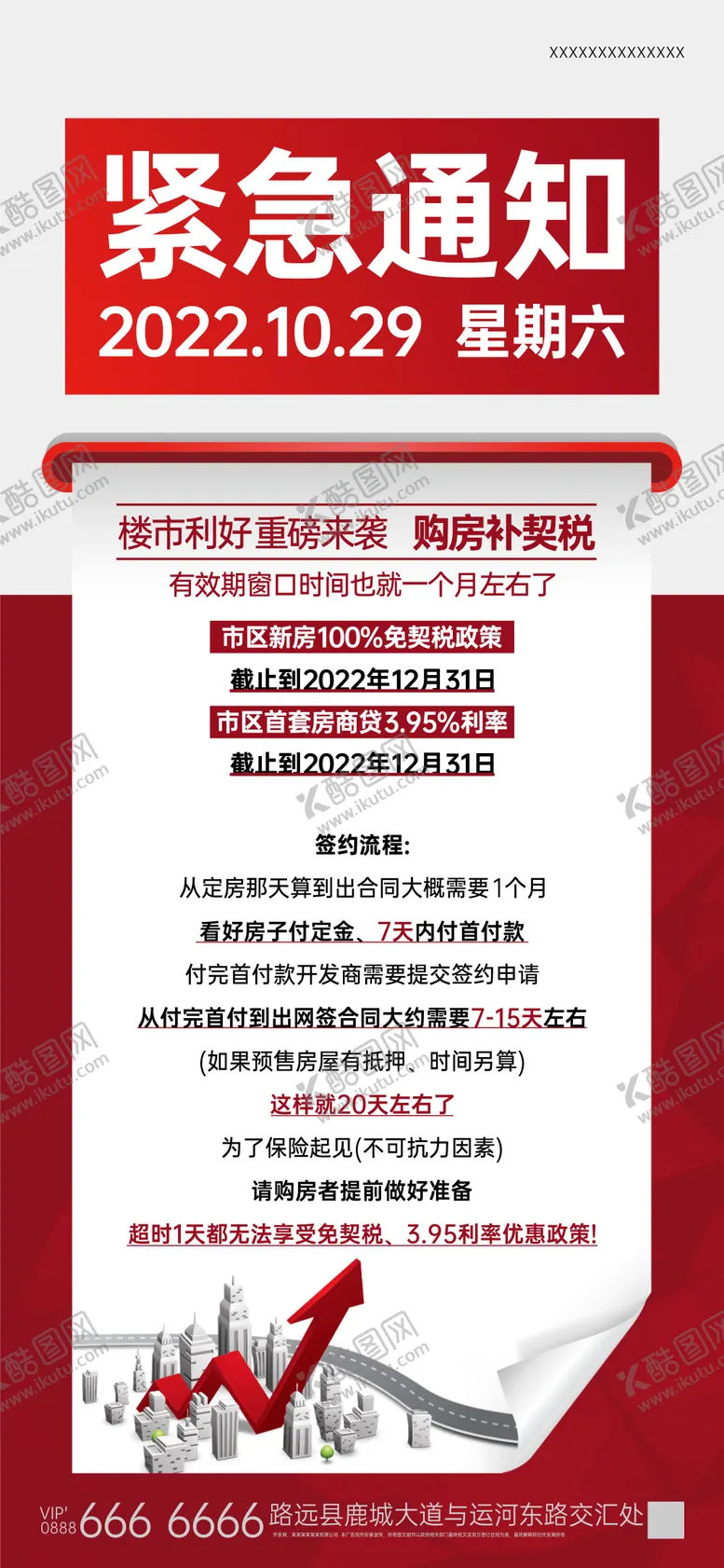 编号：24325906152347373233【酷图网】源文件下载-地产购房通知海报