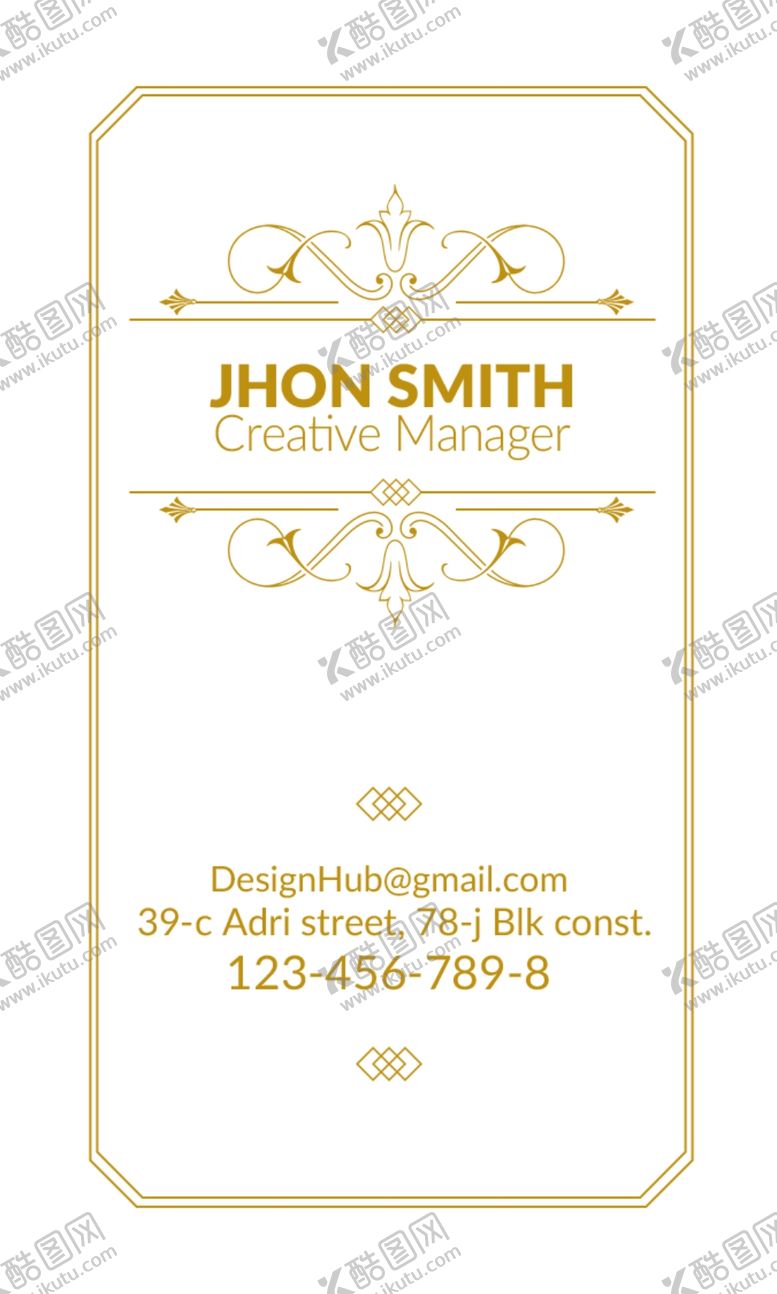 编号：58144409211304029245【酷图网】源文件下载-时尚名片