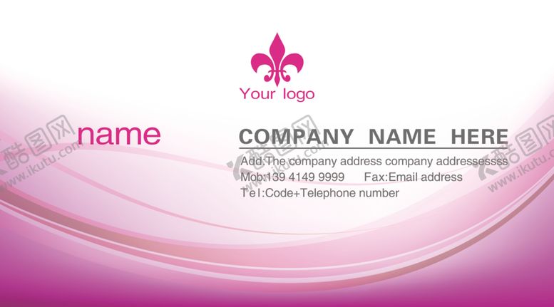 编号：83160209182018484368【酷图网】源文件下载-高档名片