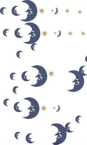 星月背景月亮伊斯兰图案