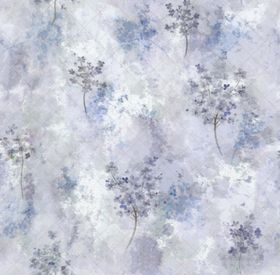 蓝紫色梦幻花卉水彩背景图