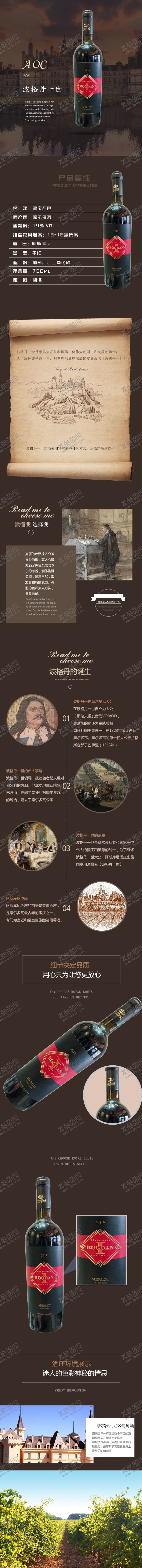编号：61412307121634307103【酷图网】源文件下载-红酒详情页