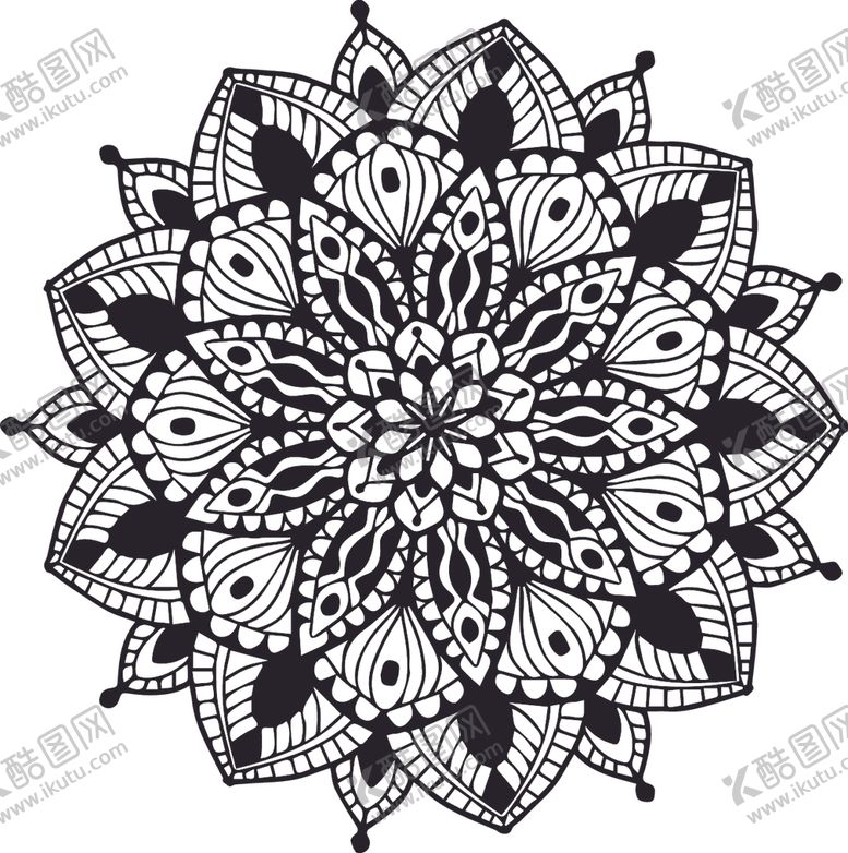 编号：83736309241848576269【酷图网】源文件下载-曼陀罗花纹