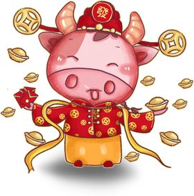卡通牛年