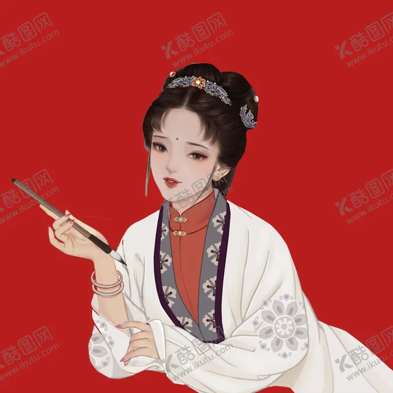 编号：35681703020020145389【酷图网】源文件下载-手绘古风人物