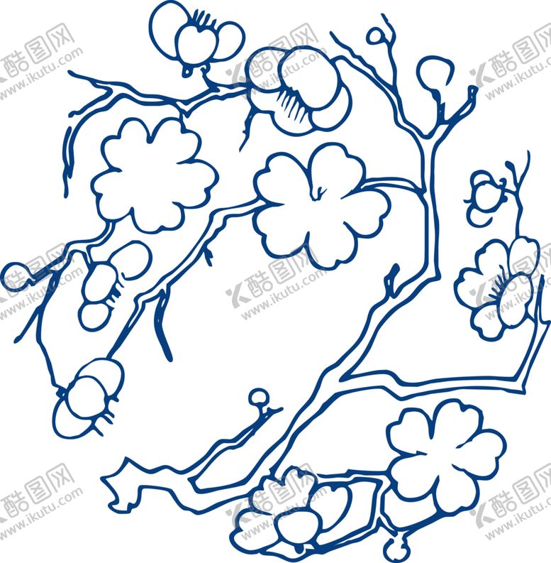 编号：34396905100330511129【酷图网】源文件下载-青花瓷图案