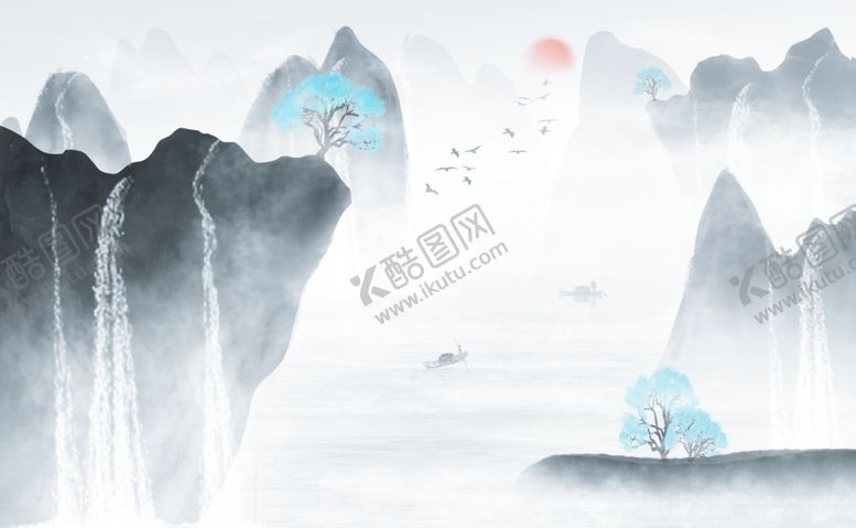 编号：85924806271409128268【酷图网】源文件下载-水墨山水