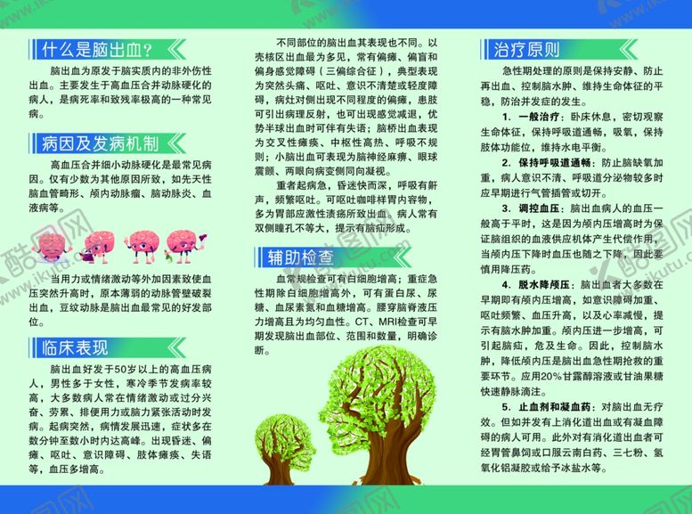编号：35709901190220364903【酷图网】源文件下载-脑出血教育宣讲传单