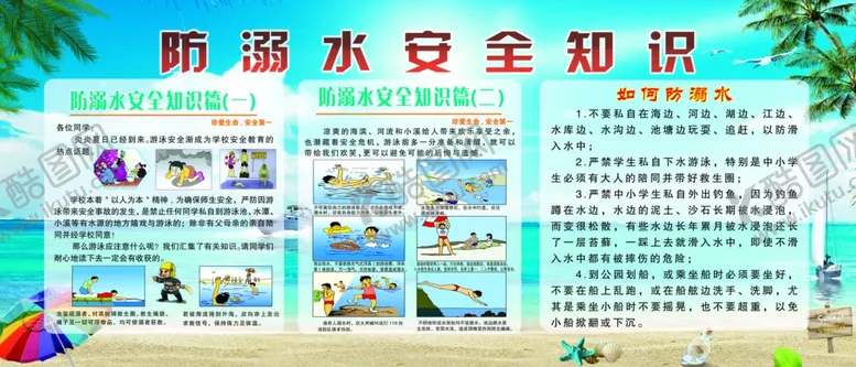 编号：16487309091235097965【酷图网】源文件下载-防落水安全知识