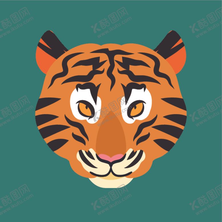 编号：30918509140537466525【酷图网】源文件下载-卡通老虎
