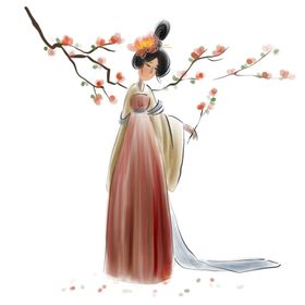 中国风水墨梅