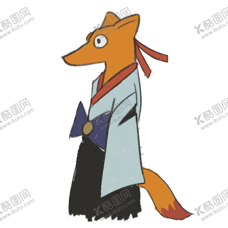 编号：83697709191625192651【酷图网】源文件下载-穿着长袍子的火狐