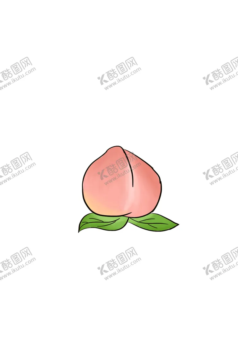 编号：33541102131603332664【酷图网】源文件下载-手绘桃子