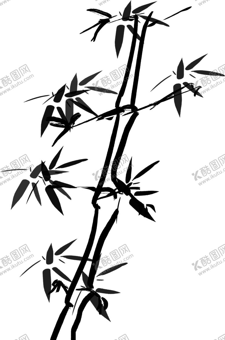 编号：99408110281740393404【酷图网】源文件下载-水墨竹子