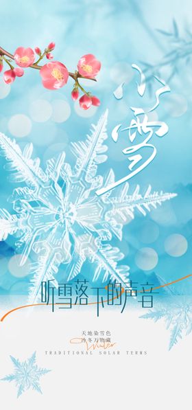 大雪节气传统活动海报素材