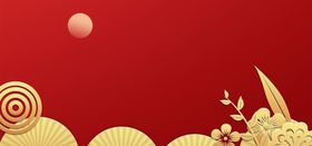 中国风古典国潮背景图片排版仙鹤设计