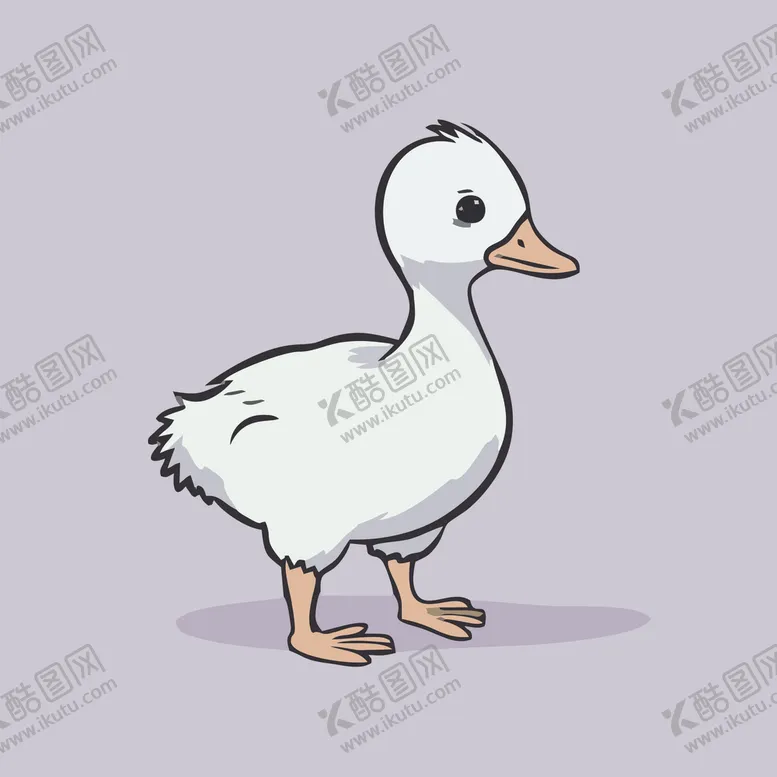 编号：64950601290057499572【酷图网】源文件下载-可爱小鸭矢量卡通画儿童插画