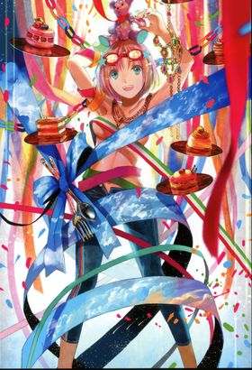 二次元美女手绘插画图片