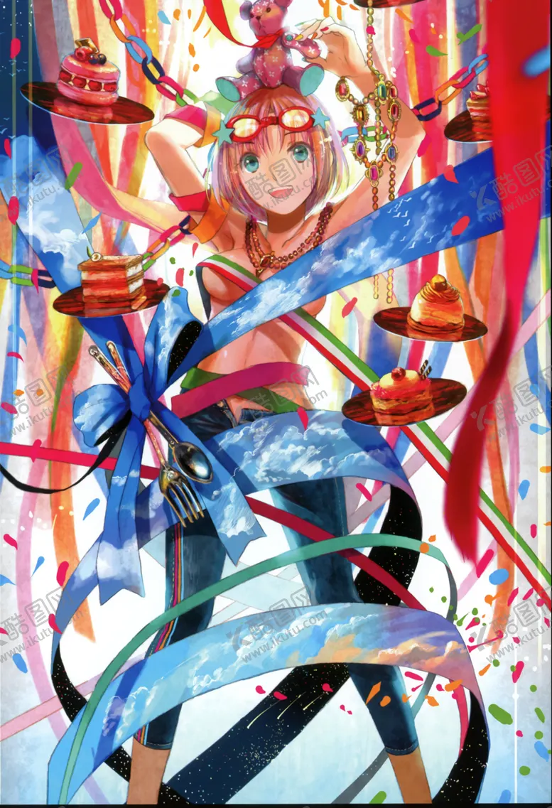 编号：22232306301830408160【酷图网】源文件下载-二次元美女手绘插画图片