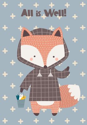 卡通动物创意插画