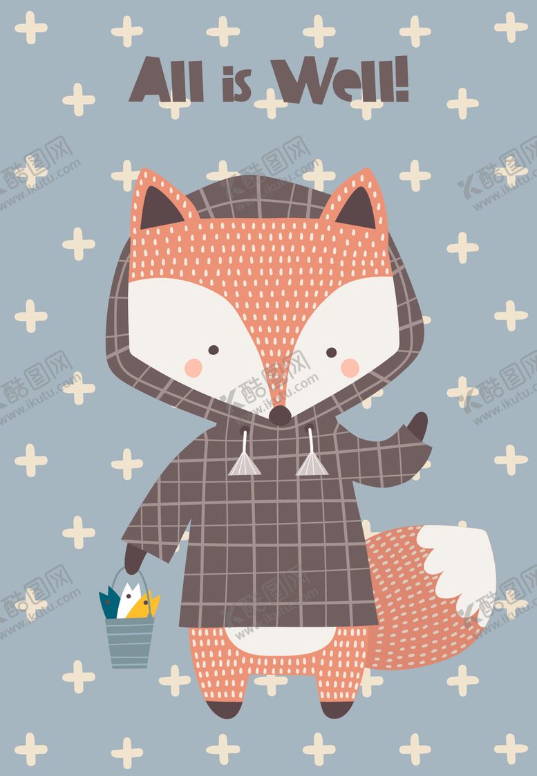 编号：76636410282048504089【酷图网】源文件下载-卡通动物创意插画