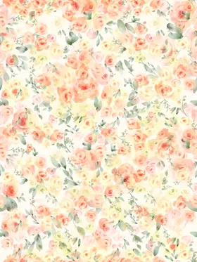 手绘花数码型数码印朵