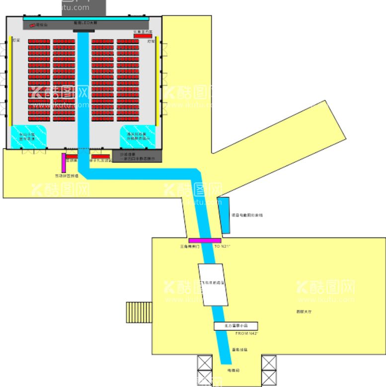 编号：31351810272112107767【酷图网】源文件下载-酒店推介会平面布置图