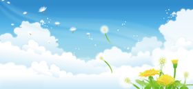 春天海报绿色封面季素材分层素材背景