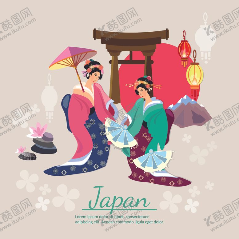 编号：69416703150431247745【酷图网】源文件下载-日本扁平化人物