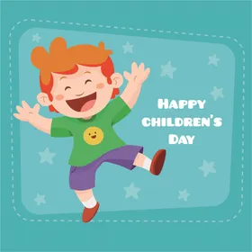 卡通儿童生活素材小学生手绘