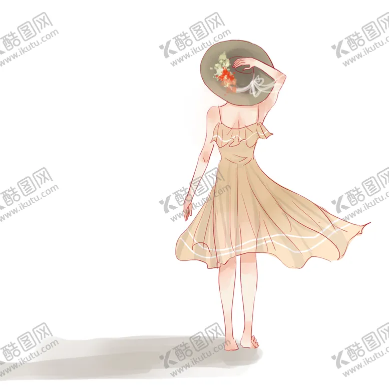 编号：93532704271040506116【酷图网】源文件下载-彩绘人物背影