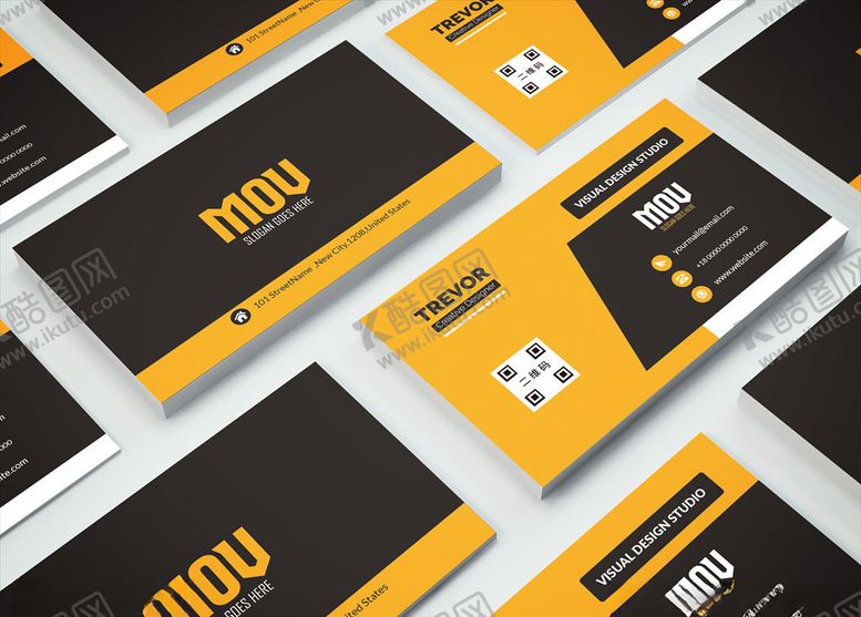 编号：17603810310440297281【酷图网】源文件下载-矢量名片模板