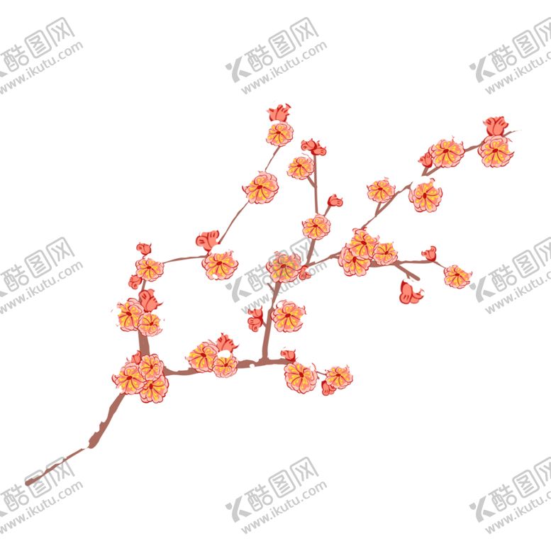 编号：17623404302225309230【酷图网】源文件下载-中国风水墨梅