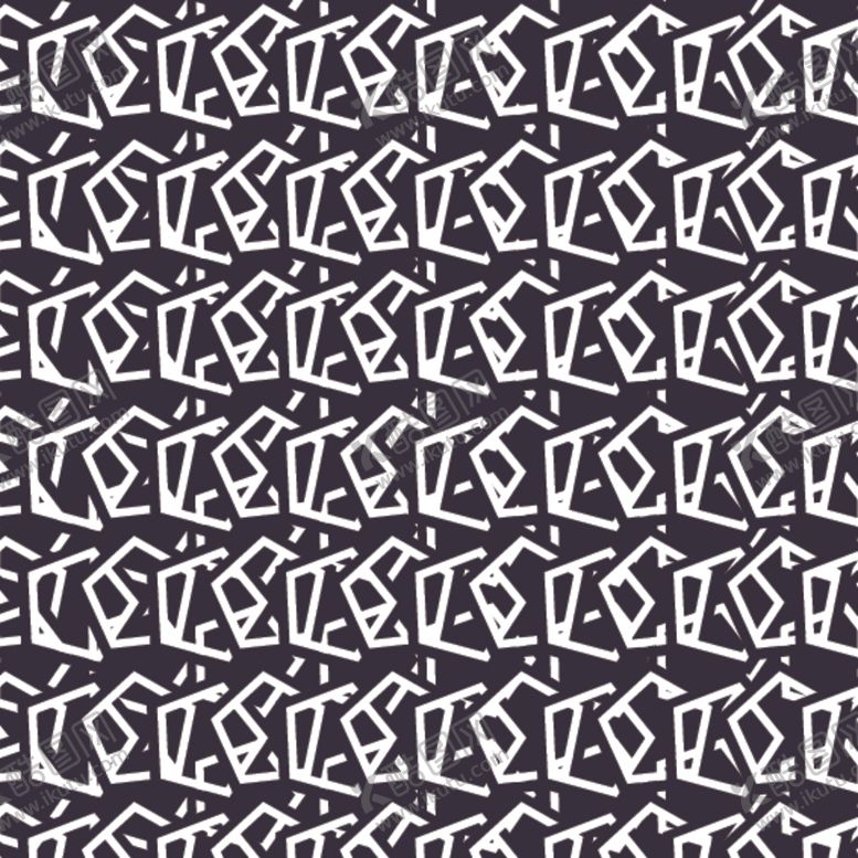 编号：78989309230003384336【酷图网】源文件下载-黑白简约花纹