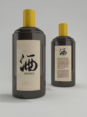 酒瓶标签样机