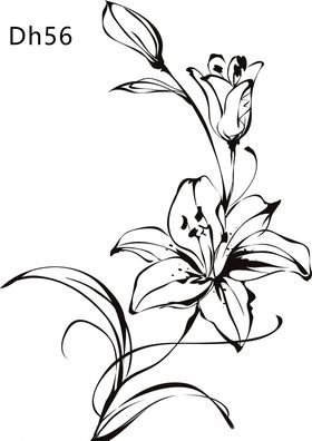 单花矢量图