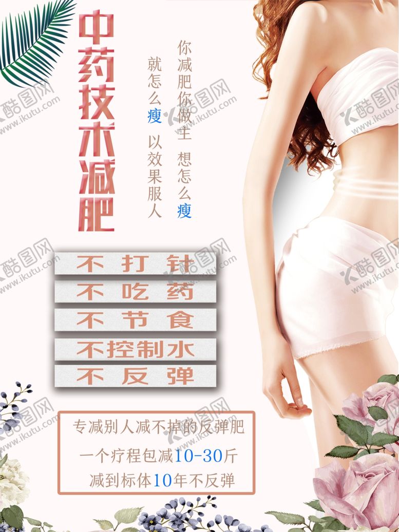 编号：51012507090155161813【酷图网】源文件下载-中药技术减肥KT板可做海报