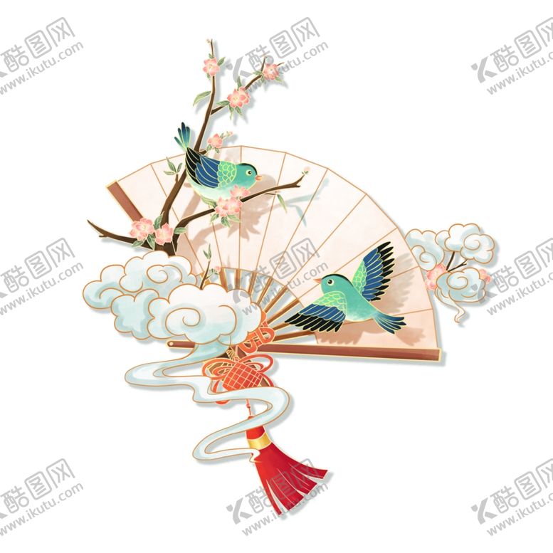编号：25732402182001064624【酷图网】源文件下载-喜鹊杜鹃鸟七夕素材