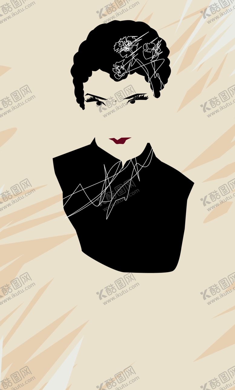 编号：94583810151205074298【酷图网】源文件下载-凝望女人头像